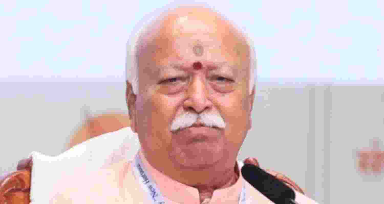 Rashtriya Swayamsevak Sangh chief Mohan Bhagwat -  file image.