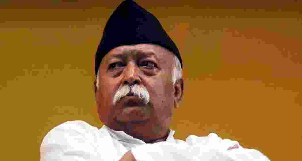 RSS Chief Mohan Bhagwat. File photo.