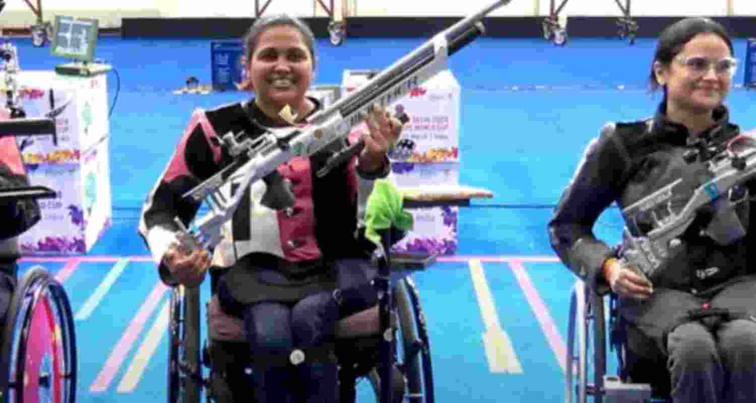 Image of India's Mona Agarwal (Left), Avani Lekhara (Right). 