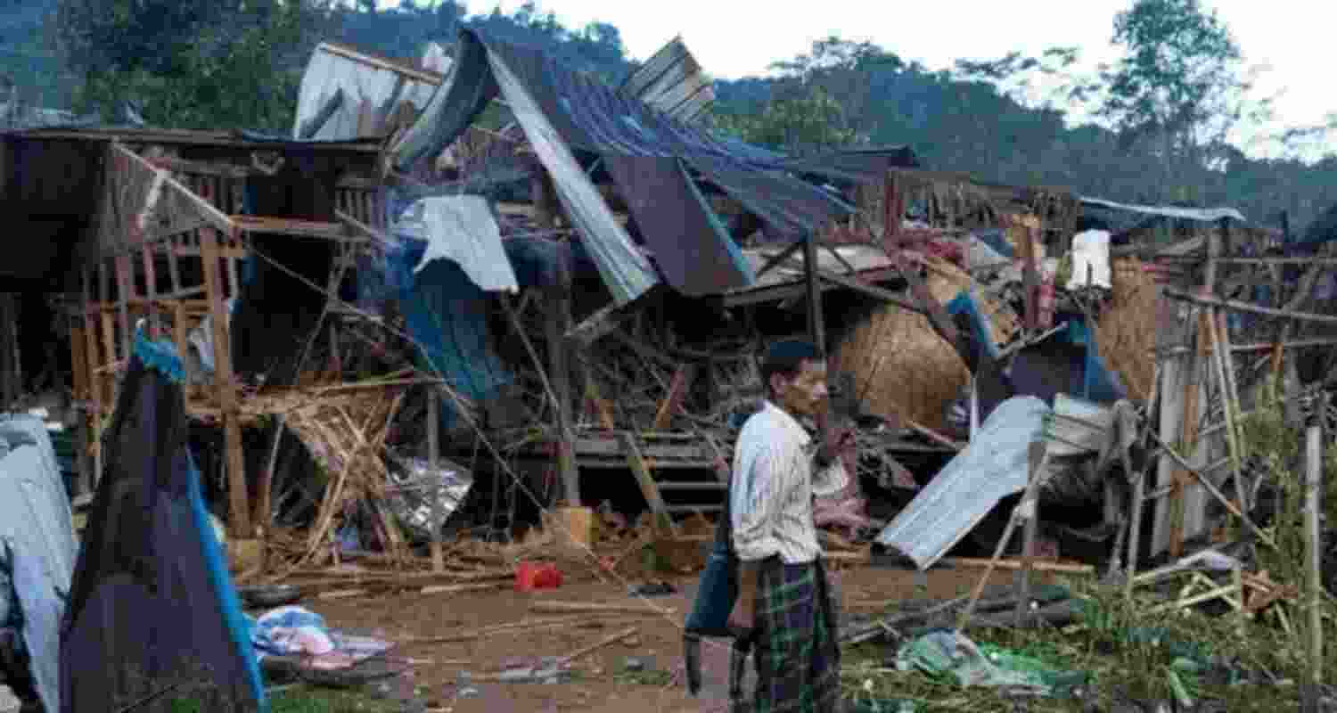 A junta airstrike on a boarding school in Rakhine State killed at least 18 civilians, including children, and injured 20 others amid ongoing ethnic clashes in Myanmar.