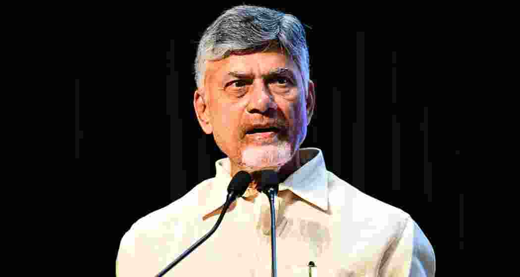 A file photo of Andhra Pradesh Chief Minister N. Chandrababu Naidu addressing a gathering. 