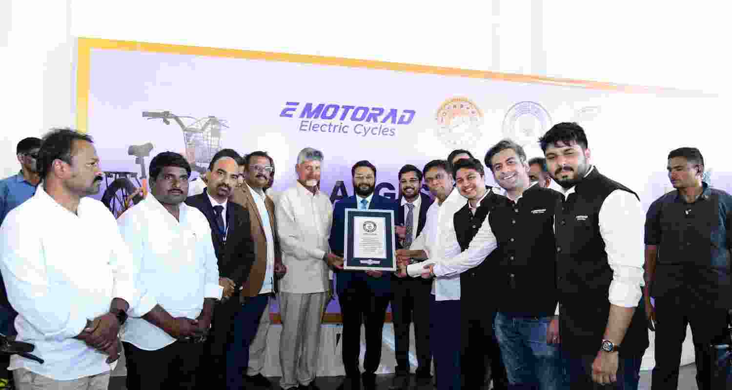 The record was made official on January 31, but the details released on Tuesday show the scale of the "Swarna Kuppam Vision 2029" project. Speaking to a crowd in Thumsi village, Naidu pitched the electric bikes as more than just a freebie; he called them a "catalyst for economic independence."