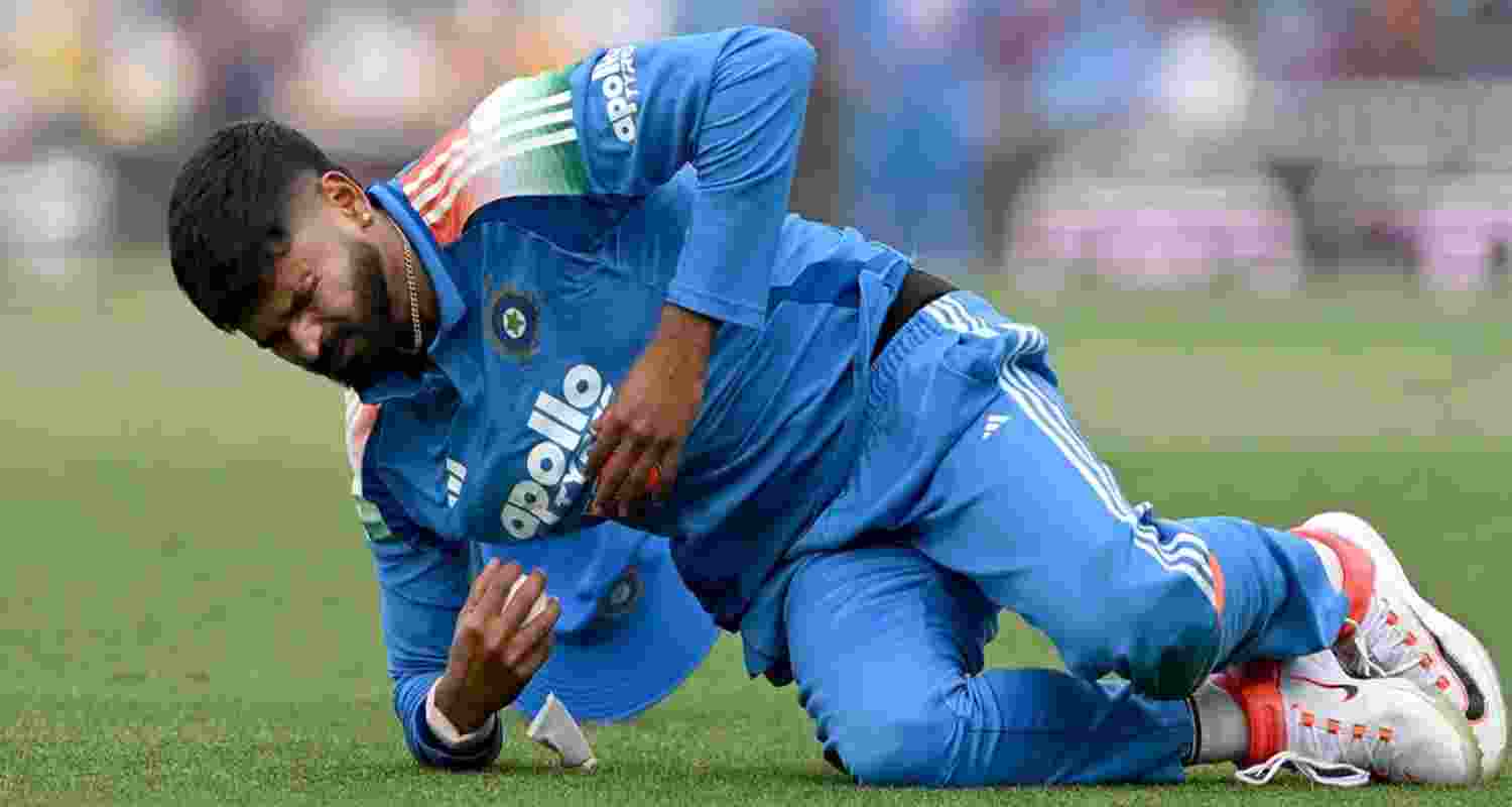 Shreyas Iyer in excruciating pain after suffering a spleen injury during the third ODI match against Australia on Saturday.