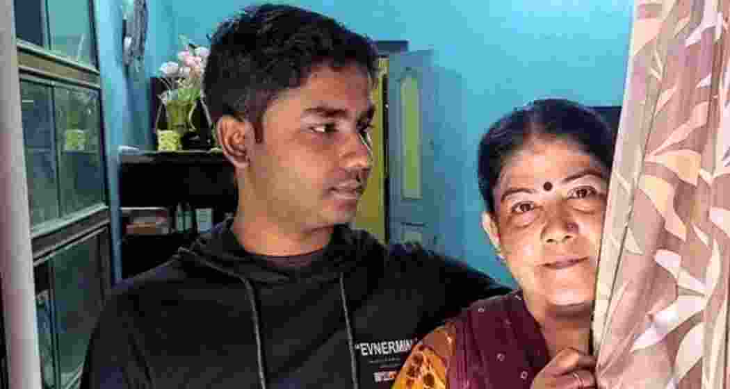 Namita Roy, a 2004 Indian Ocean tsunami survivor, with her son Tsunami Roy, who was born during the calamity in a jungle refuge.