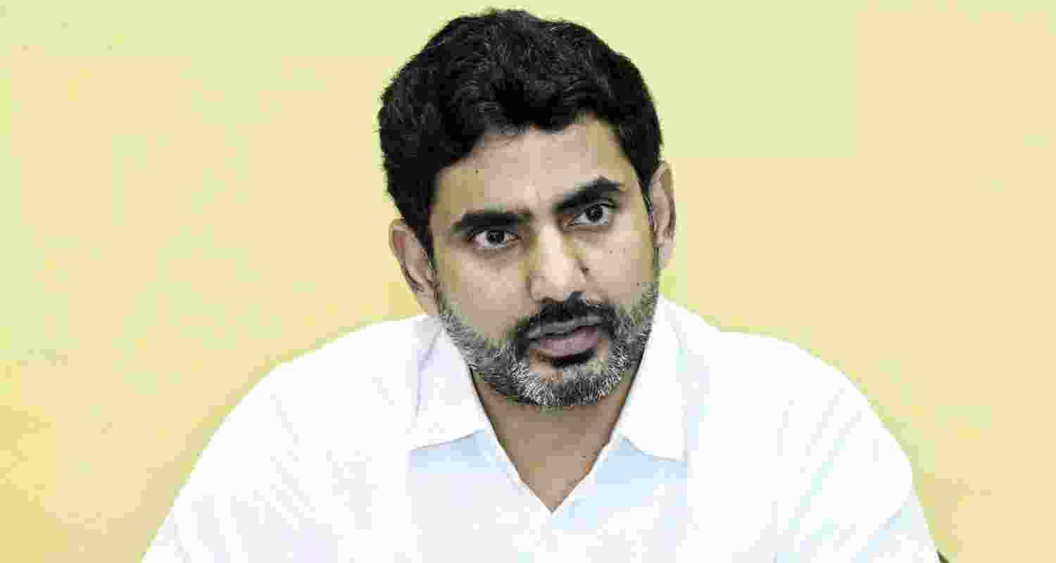 Leader of Telugu Desam Party Nara Lokesh.
