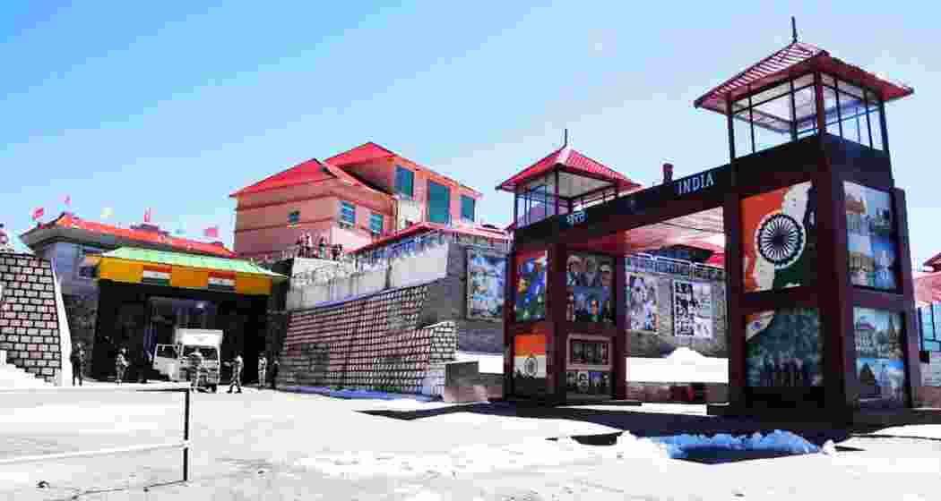 The Nathu la immigration checkpoint in Sikkim.