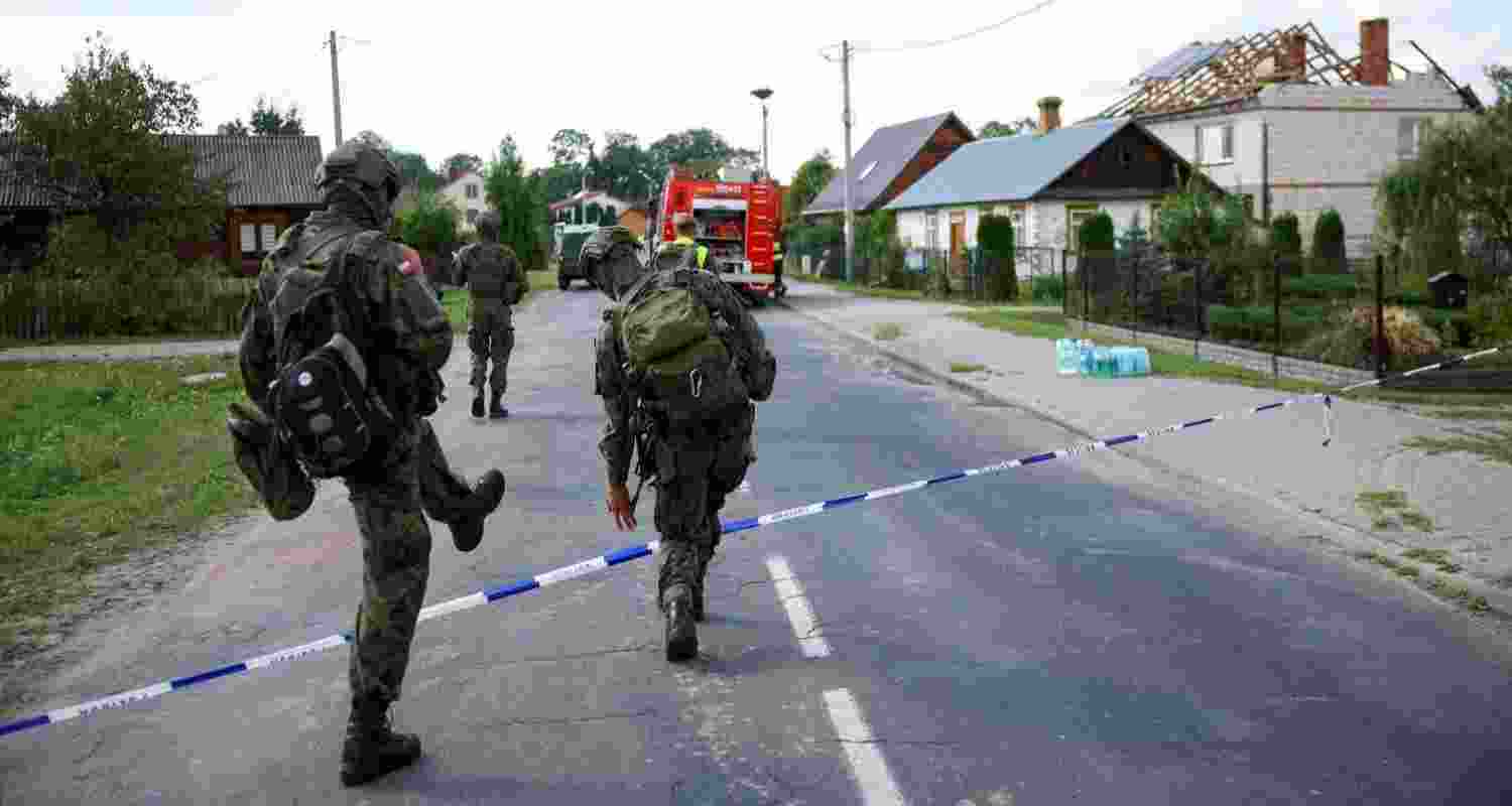 NATO fighter jets on patrol after intercepting drones over Polish airspace, as the alliance moves to reassure citizens of its response.