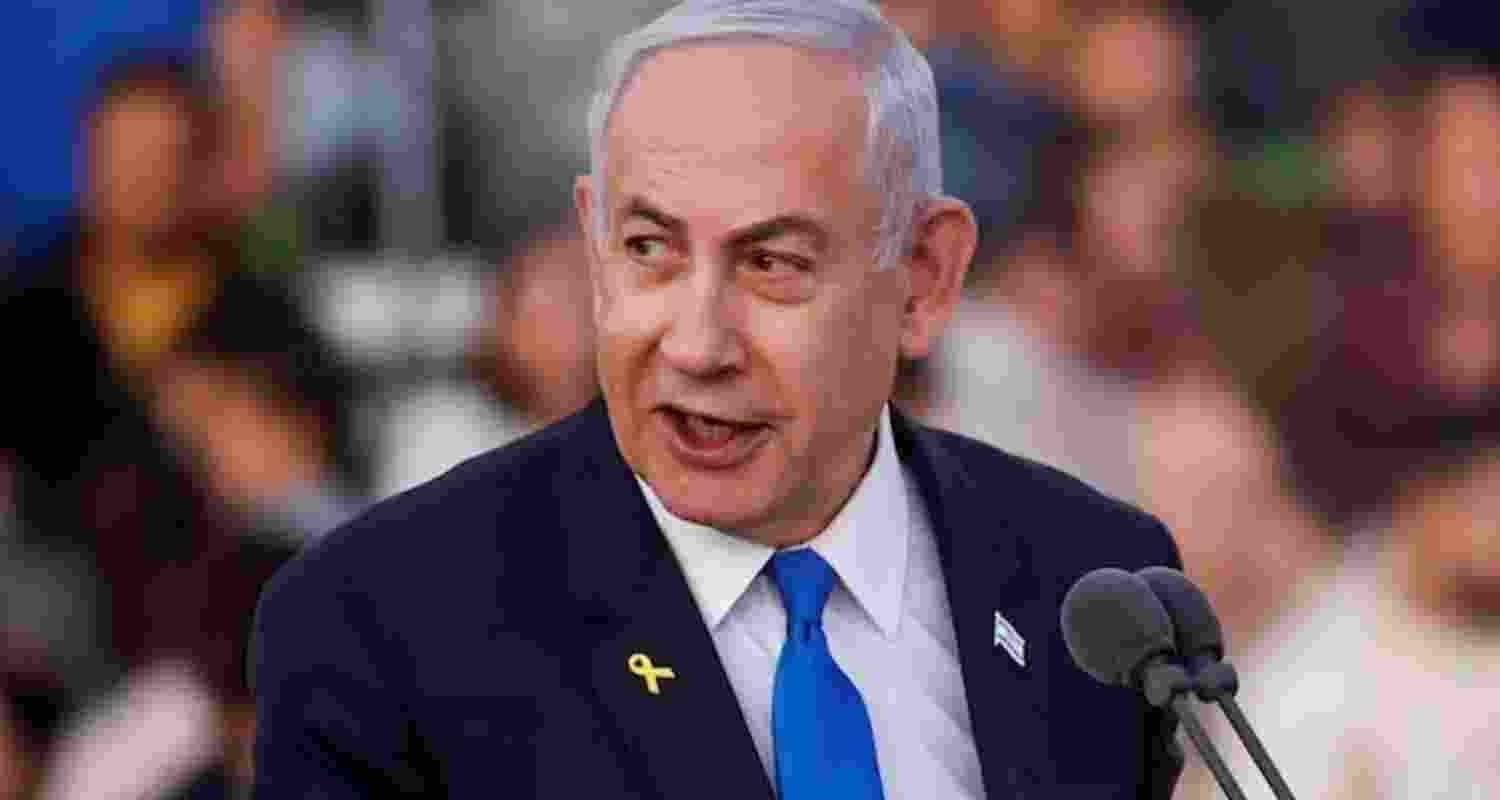 A file photo of Israeli Prime Minister Benjamin Netanyahu.