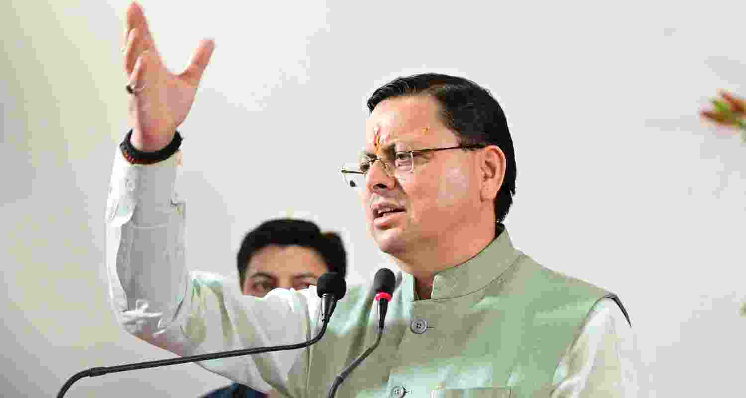 Uttarakhand CM Pushkar Singh Dhami. 