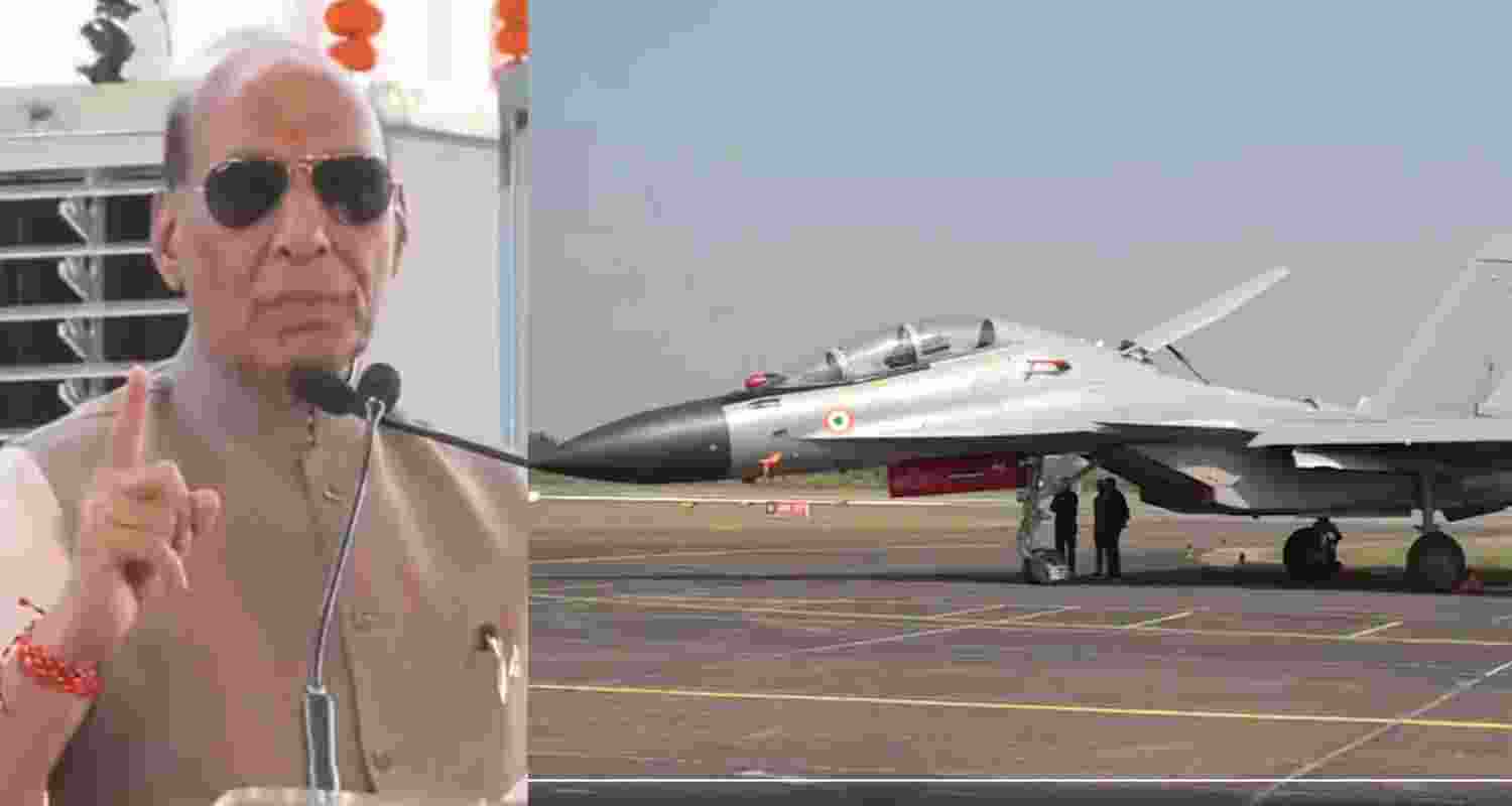Rajnath Singh inaugurated HAL's third production line for the Tejas Mk1A and the second production line for the HTT-40 aircraft.