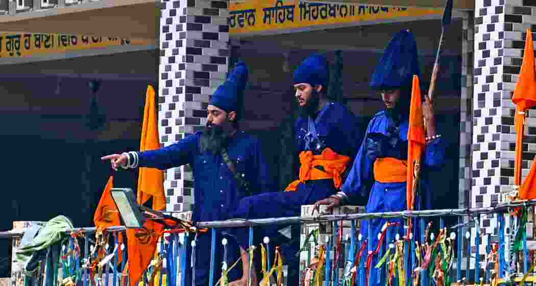 Nihangs could be seen inside the gurdwara sahib in Rudraprayag during the standoff after they allegedly stormed the shrine and held the manager hostage on the roof. 