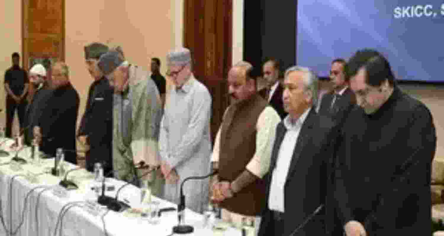 J&K All Party meet resolution condemns terror attack