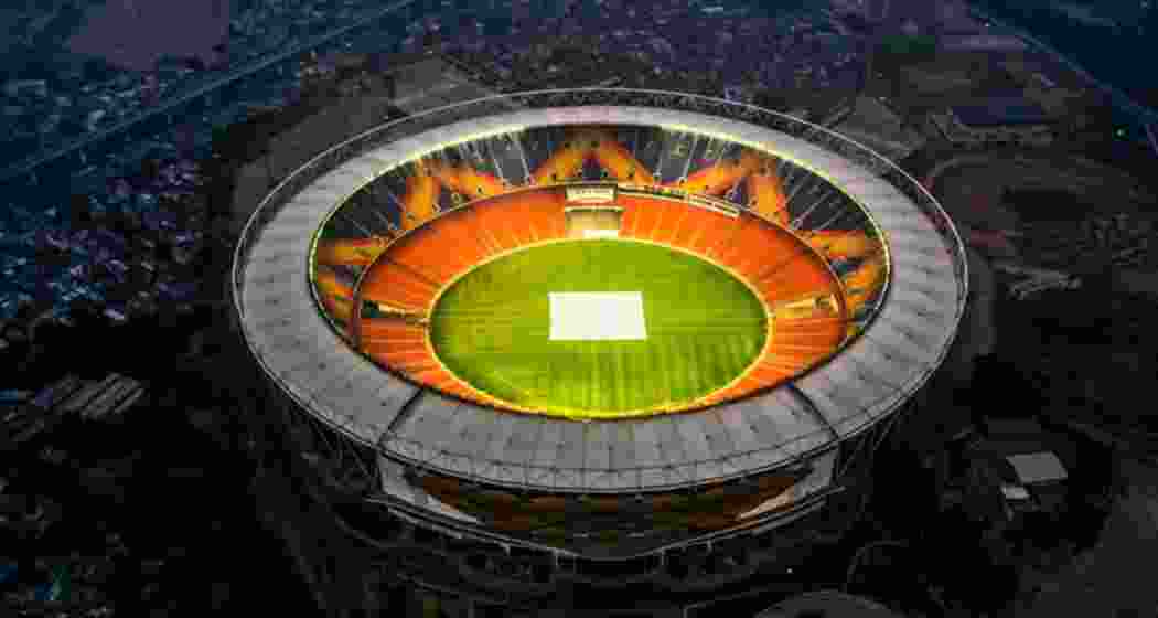 An aerial view of the Narendra Modi Stadium in Ahmedabad, the proposed venue for the 2030 Commonwealth Games, as India takes a major step towards its Olympic dream.