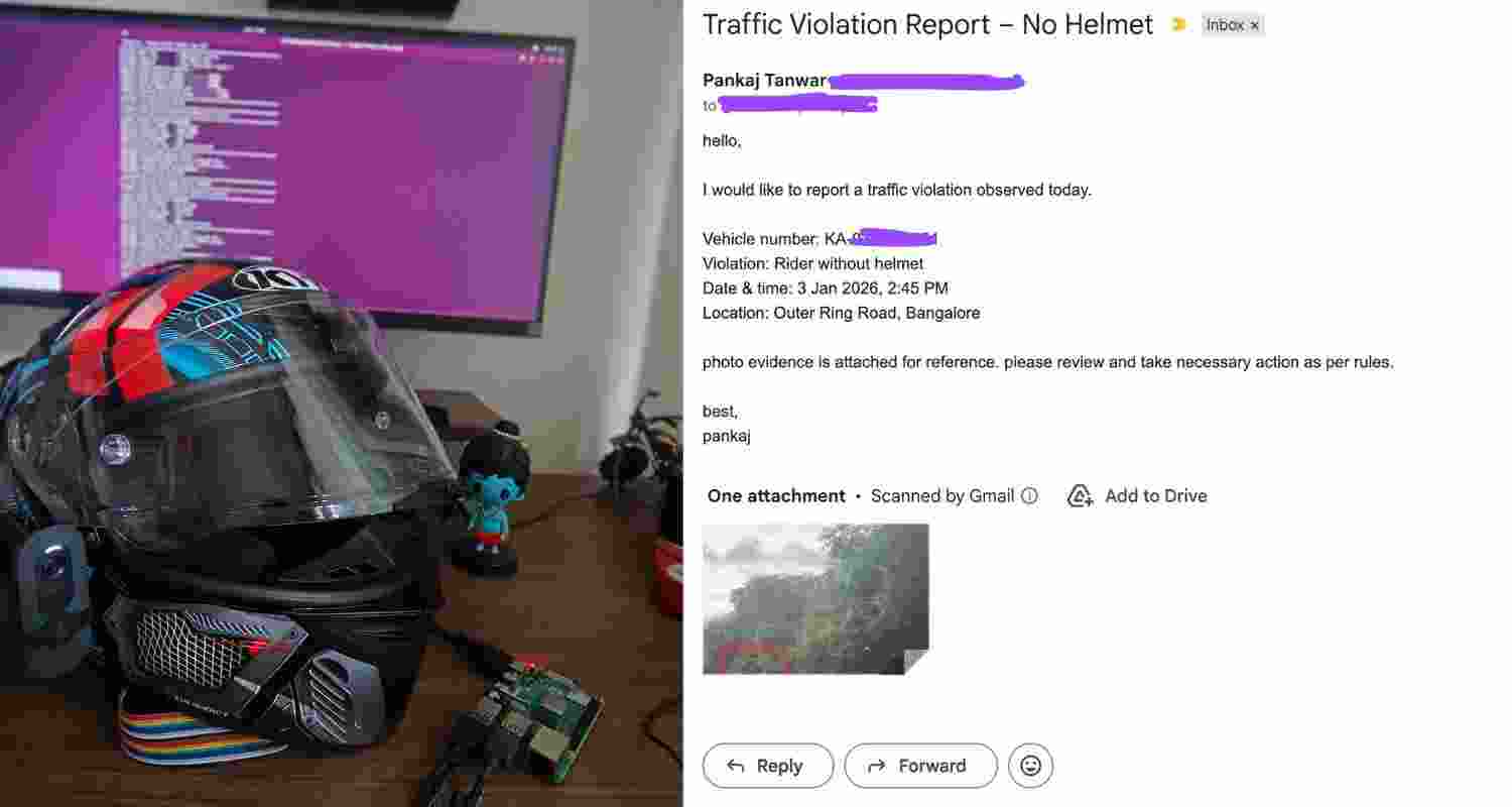 Pankaj shared his "vigilante tech" on X, explaining that he was simply fed up with reckless drivers. 