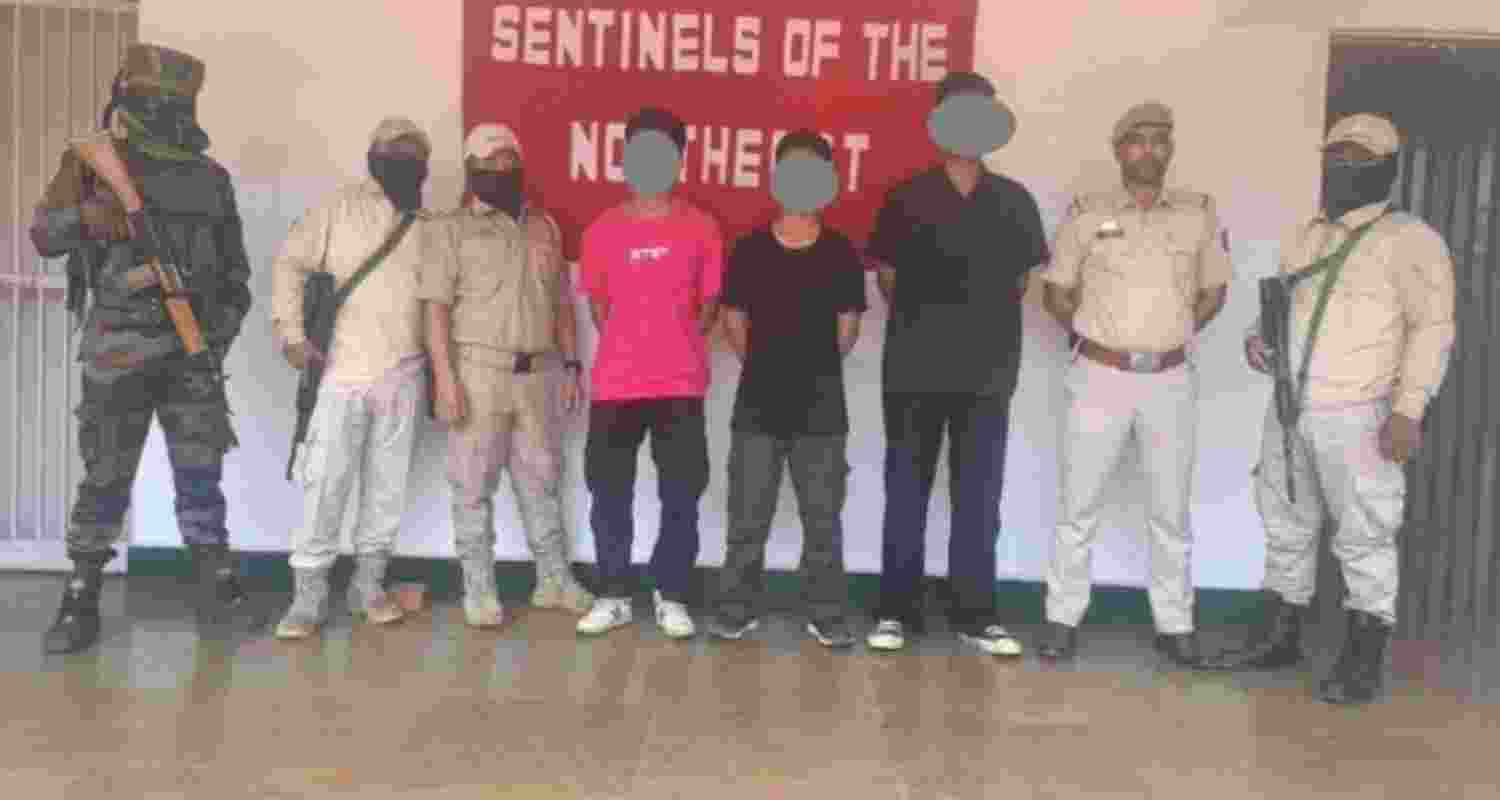 Two active cadres of the banned Kanglei Yawol Kanna Lup (KYKL) were apprehended from separate locations in Imphal West district on May 17. Two active cadres of the banned Kanglei Yawol Kanna Lup (KYKL) were apprehended from separate locations in Imphal West district on May 17.