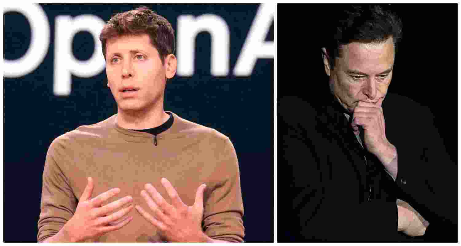 Chief executive officer of OpenAI since 2019, Sam Altman (L), billionaire industrialist Elon Musk (R).