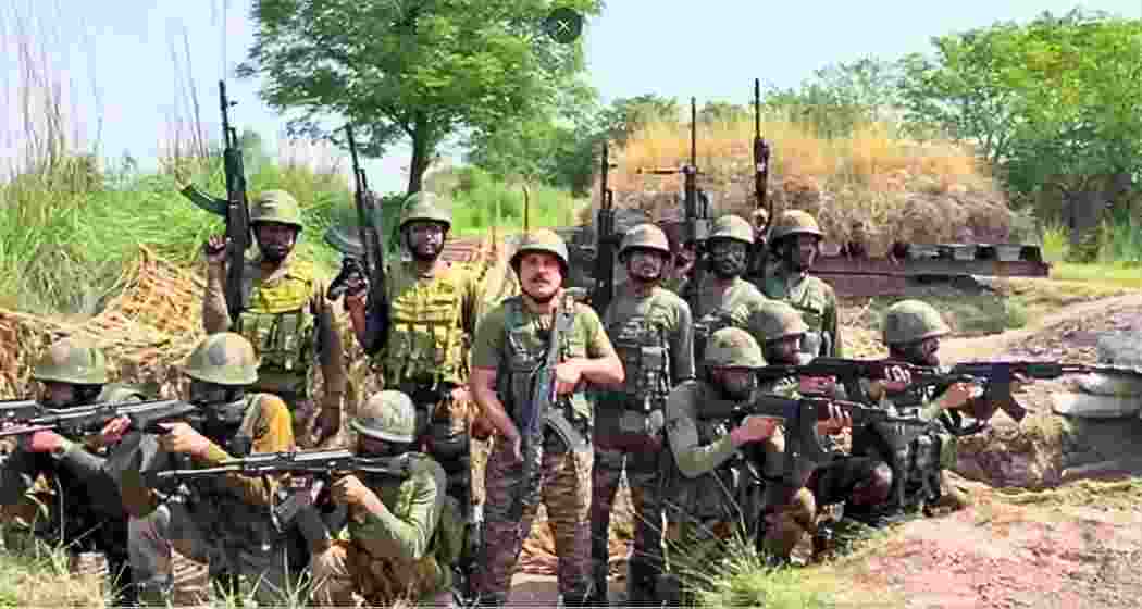 A still from the Operation Sindoor video released by the Indian Army.