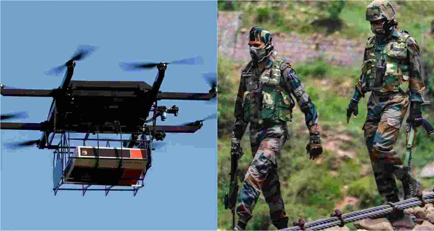 Indian Army takes decisive action against suspected Pakistani drone and individuals along the Line of Control in Jammu and Kashmir's Rajouri district.