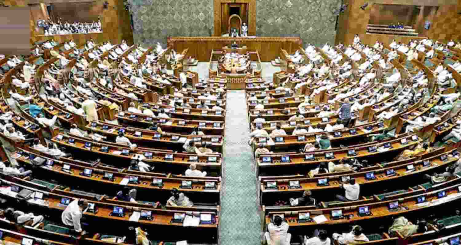 Lok Sabha was adjourned after Opposition protests demanding Amit Shah's resignation, while the Births and Deaths Amendment Bill was passed.