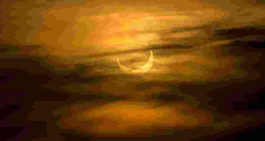 Partial Solar Eclipse in process. 