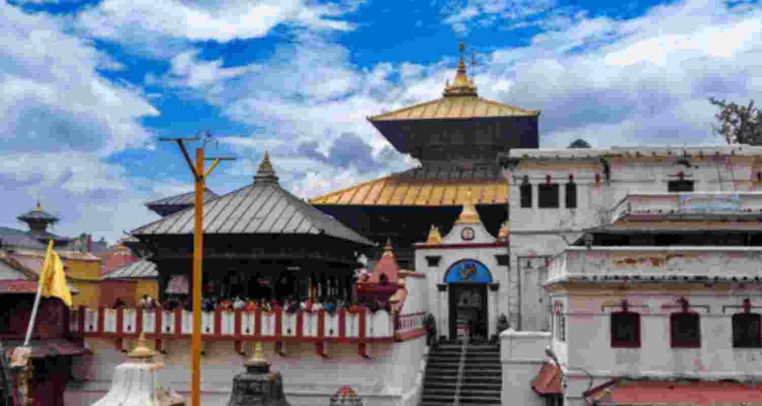 Pashupatinath shrine in Kathmandu, Nepal.