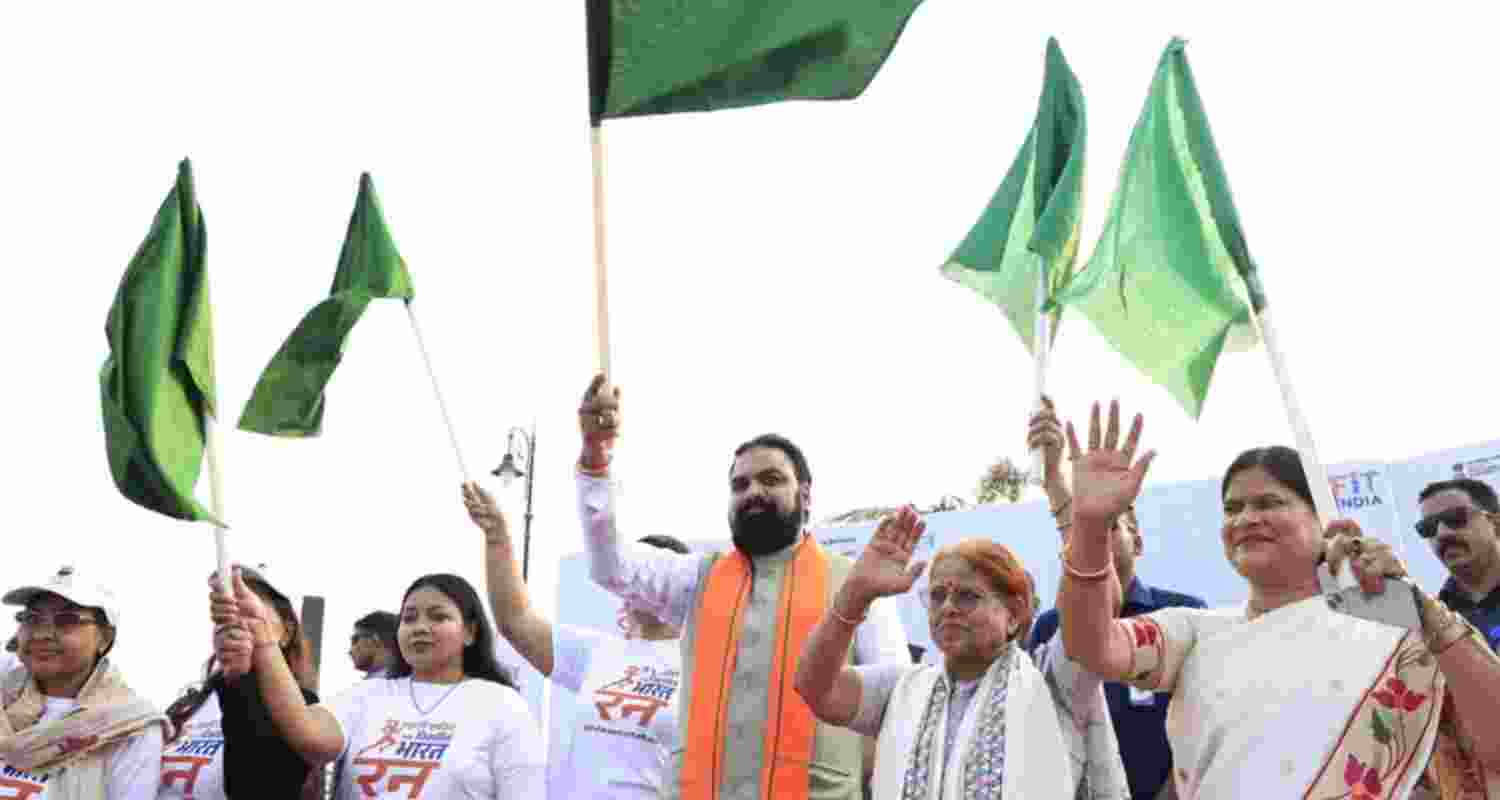 Bihar Chief Minister Samrat Choudhary attends the Nari Shakti Vandan Abhiyan programme in Patna on Friday.