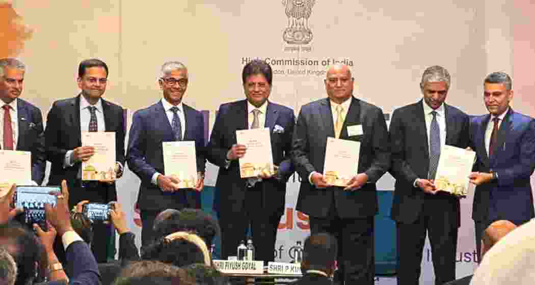 Commerce Minister Piyush Goyal, along with business leaders, launches the UK-India CETA Business Utilisation Manual in London ahead of the trade pact's implementation on July 15.