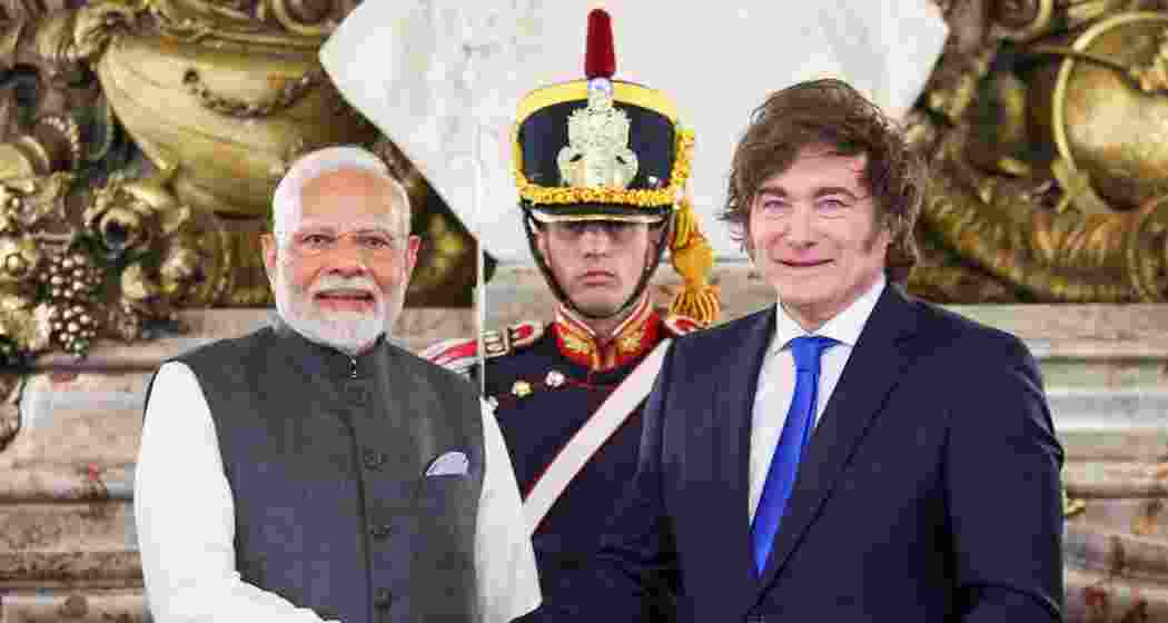 Prime Minister Narendra Modi with Argentina President Javier Milei.