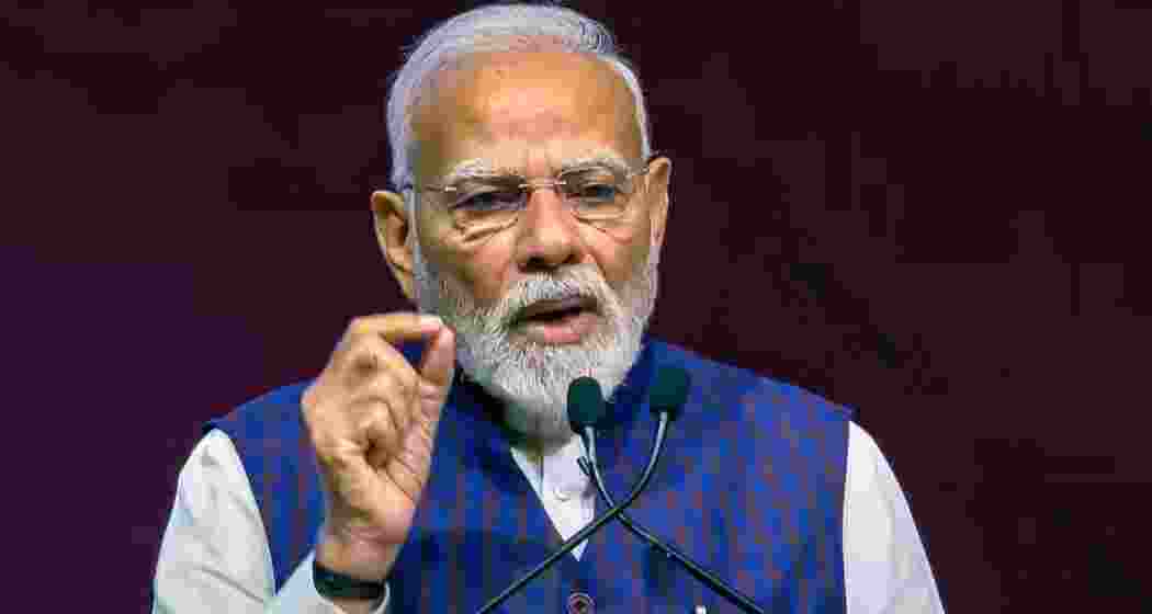 File photo of Prime Minister Narendra Modi addressing a gathering. 