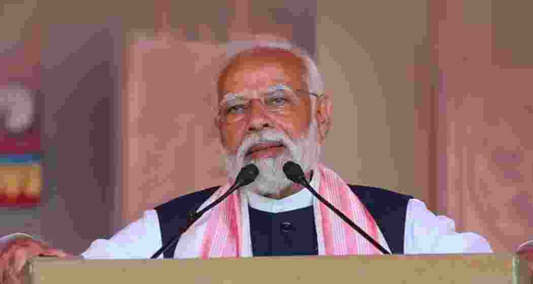 A file photo of Prime Minister Narendra Modi addressing a gathering.  