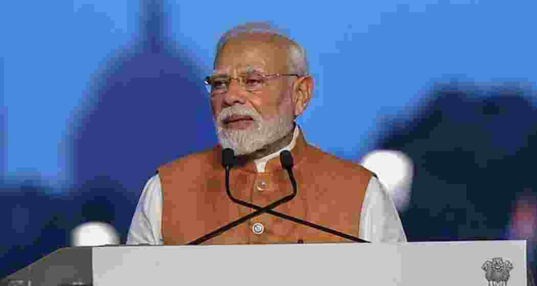 A file photo of Prime Minister Narendra Modi addressing a gathering. A file photo of Prime Minister Narendra Modi addressing a gathering.