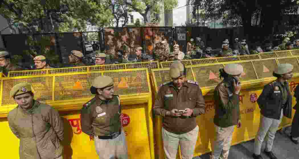 Delhi Polls: Tight security with 10,000 police for counting day