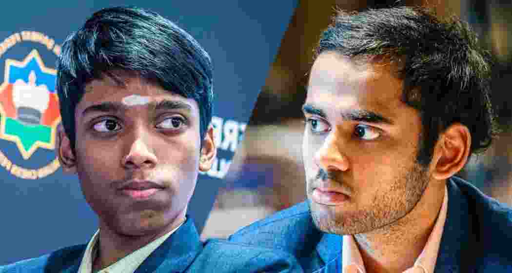 R Praggnanandhaa and (right) Arjun Erigaisi. R Praggnanandhaa and (right) Arjun Erigaisi.