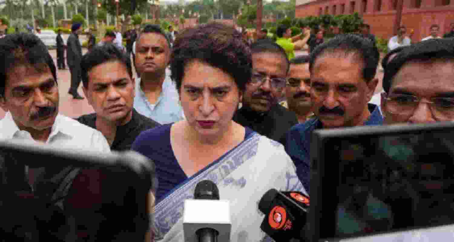 Congress MP Priyanka Gandhi Vadra at a function in New Delhi.