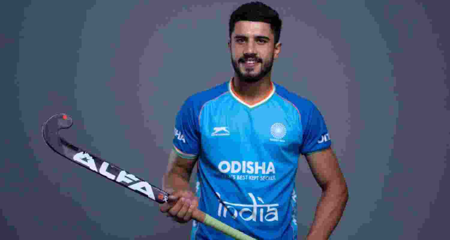 Goalkeeper Prince Deep Singh.