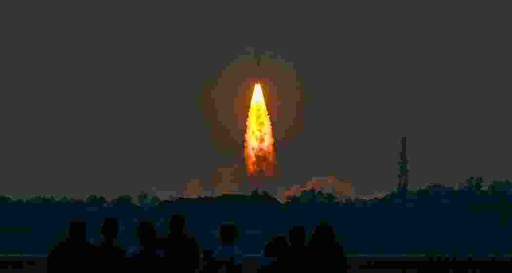 PSLV-C61 lifts off from Sriharikota's Satish Dhawan Space Centre on Sunday, carrying the EOS-09 satellite, before veering off course during the third stage, resulting in mission termination.