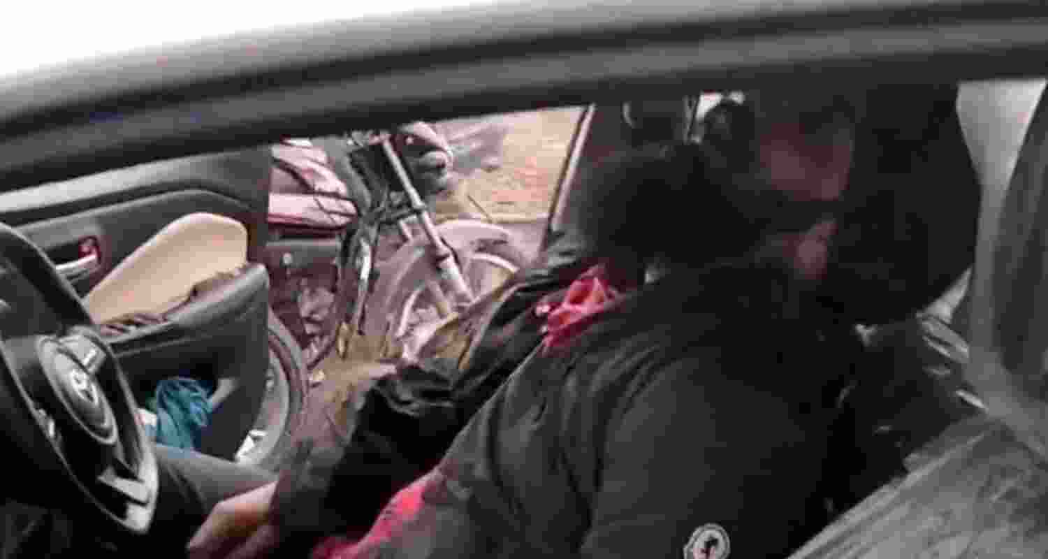 Image of Gun and blood. 