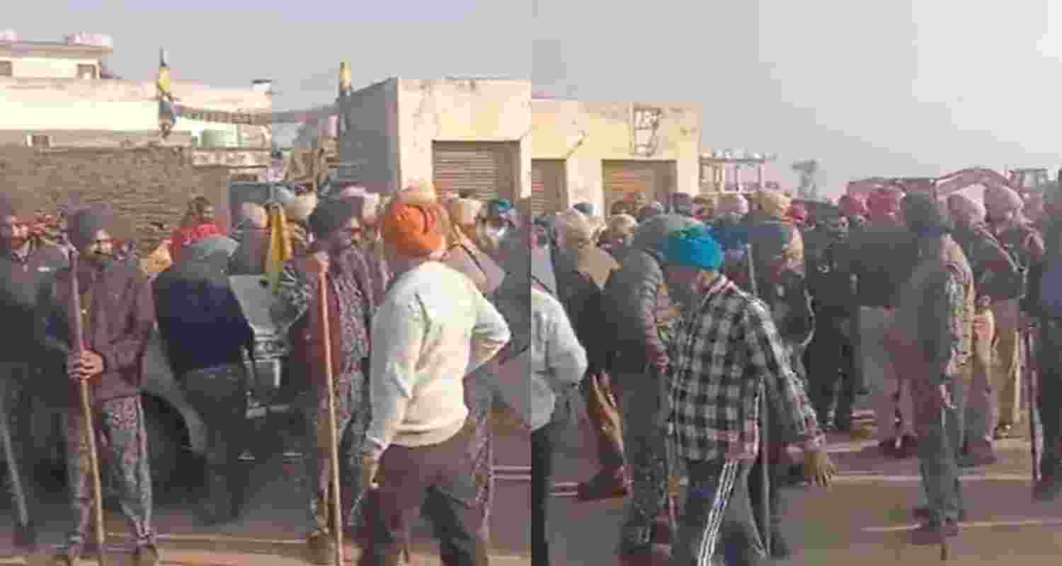 Dispute between Congress-AAP at Punjab by-election polling booth in Dera Pathana. 