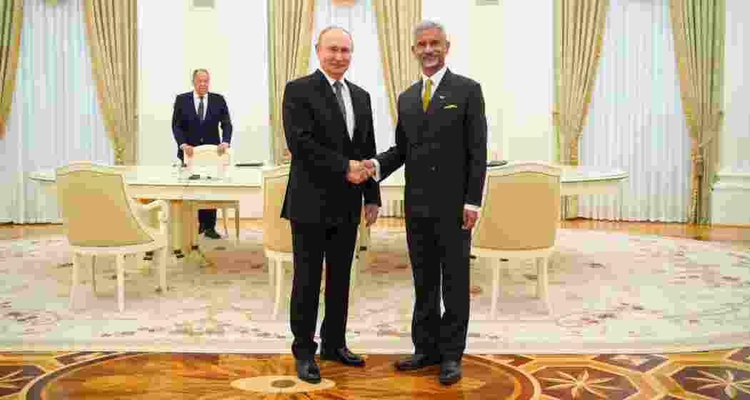 External Affairs Minister S Jaishankar meets Russian President Vladimir Putin.