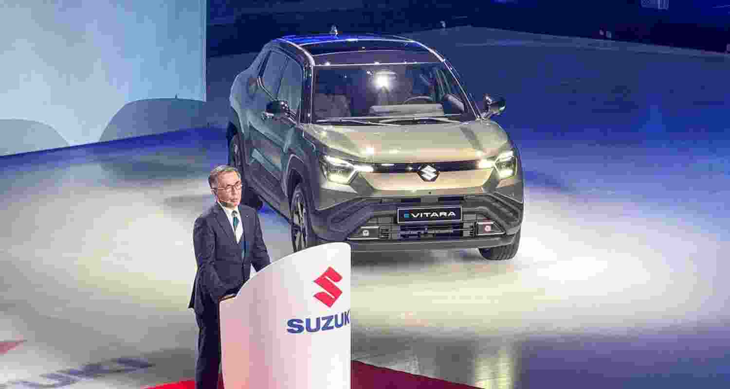 The eVitara comes with 61kWh and 49kWh battery pack options with a drive range of up to 543 km.