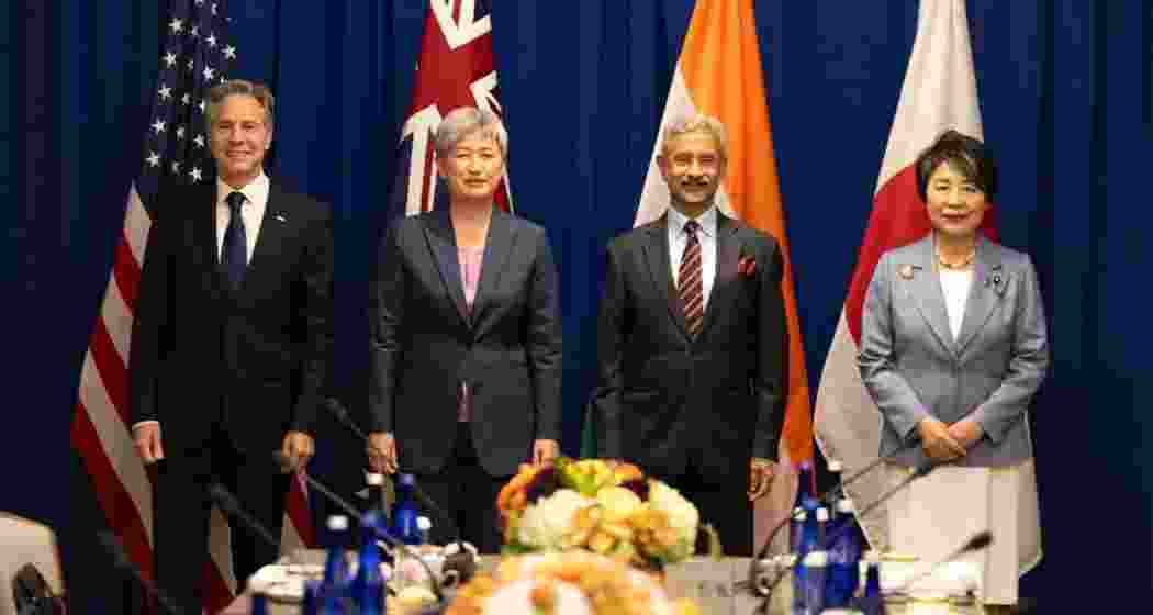 The foreign ministers of the United States, Australia, India, and Japan during a meeting back in 2023. File photo.