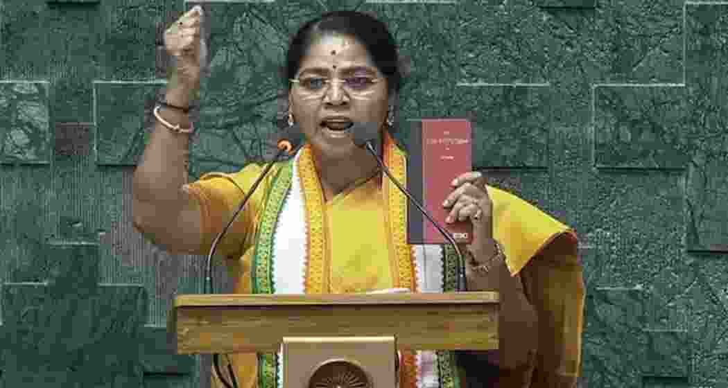  Congress parliamentarian R Sudha. 