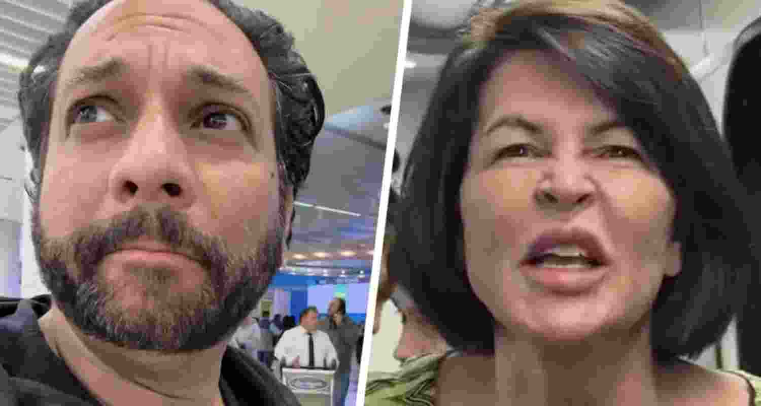 Renowned photographer Pervez Taufiq (left) and his family faced racial abuse at the hands of Arlene Consuela (right). Image: X