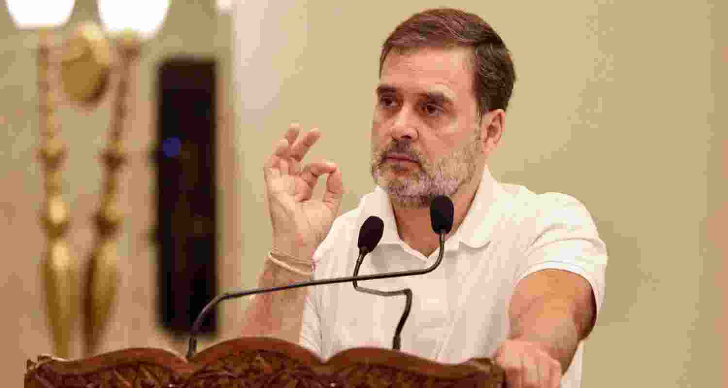 Congress leader Rahul Gandhi.