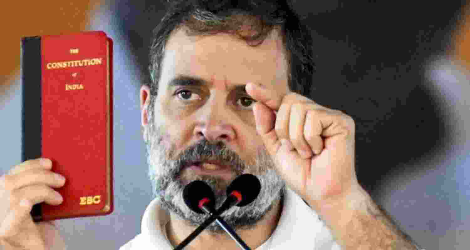 Congress leader Rahul Gandhi, Leader of Opposition in the Lok Sabha, addressed the crowd at the 'Karyakarta Sammelan' in Patna on Saturday.