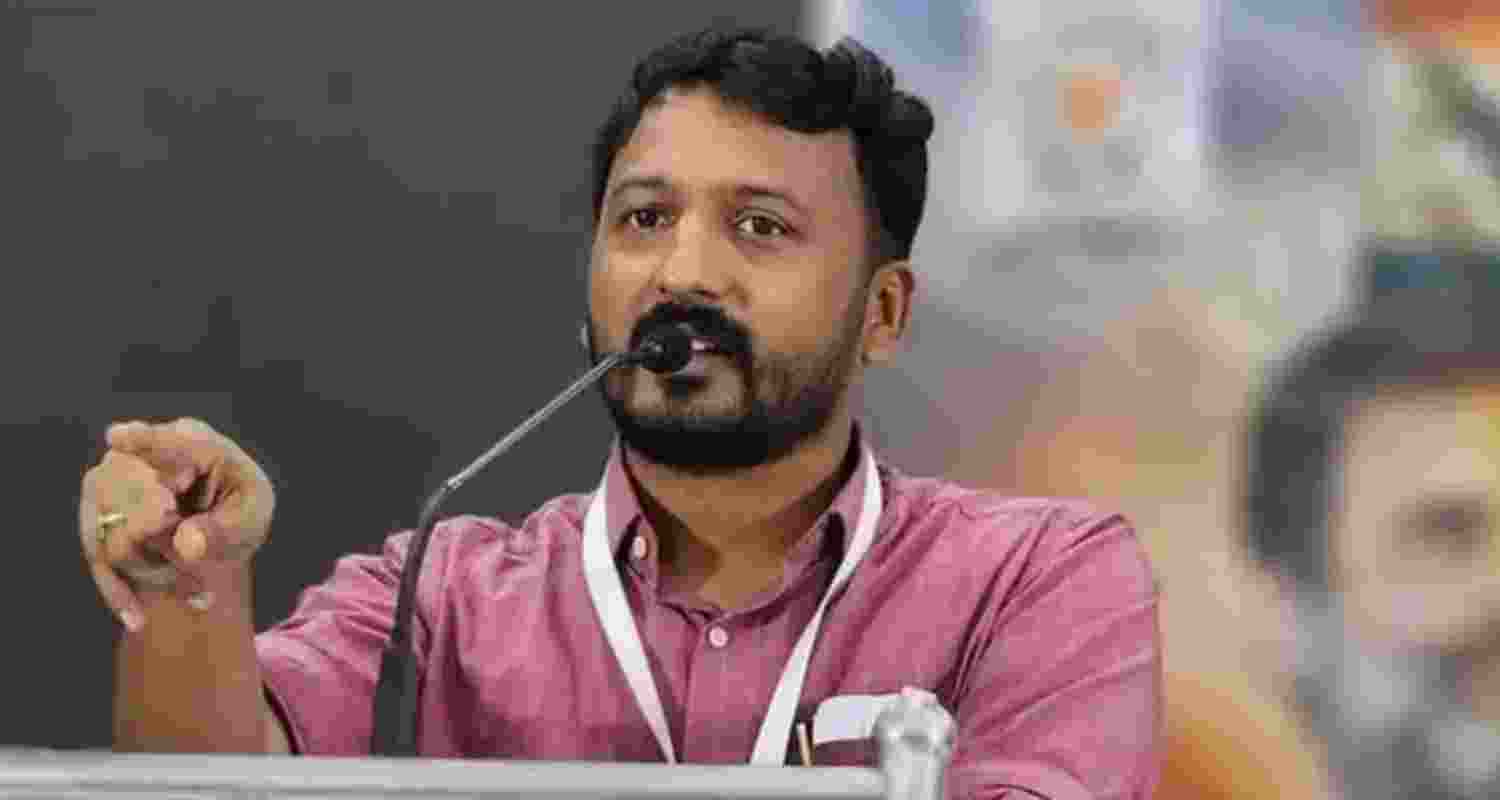 Palakkad MLA Rahul Mamkoottathil - file image.