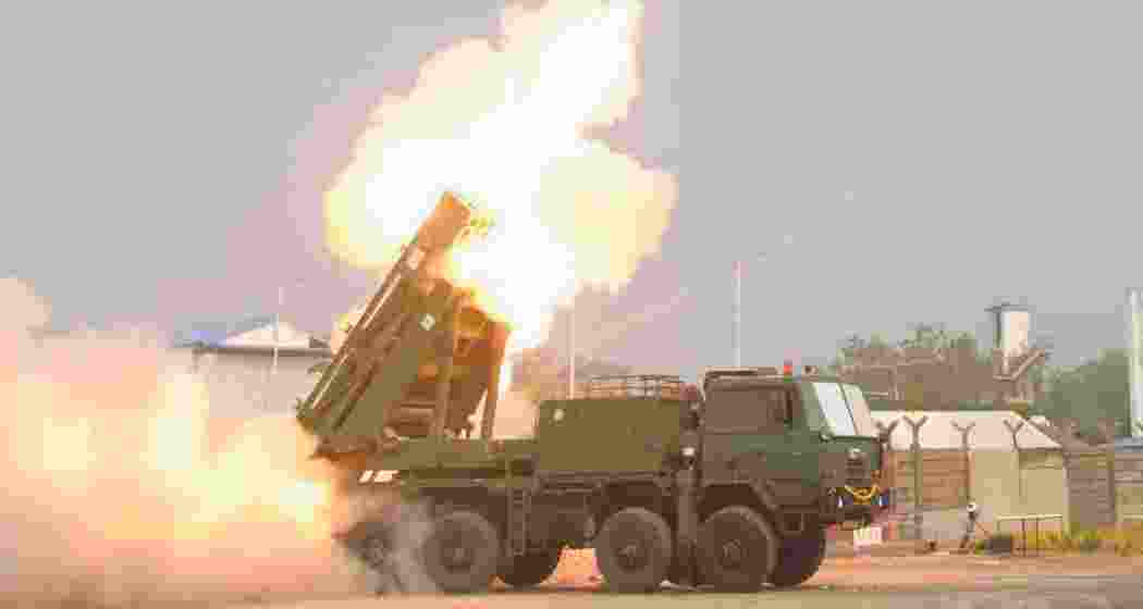 The maiden flight test of Pinaka Long Range Guided Rocket (LRGR 120) is conducted successfully at the Integrated Test Range, in Chandipur, Odisha.
