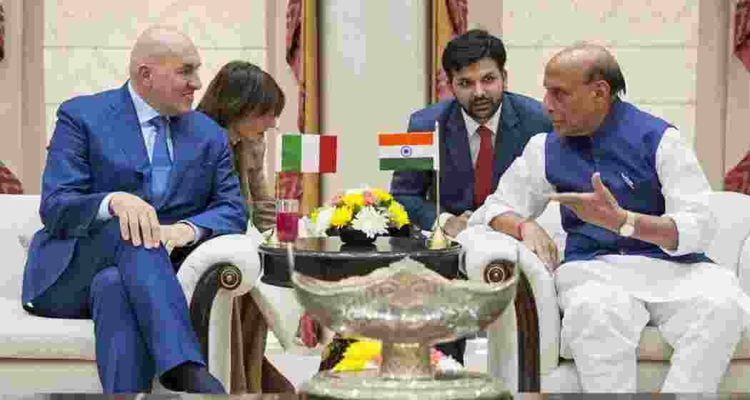 Defence Minister Rajnath Singh meets Italian counterpart Guido Crosetto in New Delhi as India and Italy agree to boost defence cooperation and co-production of military hardware.