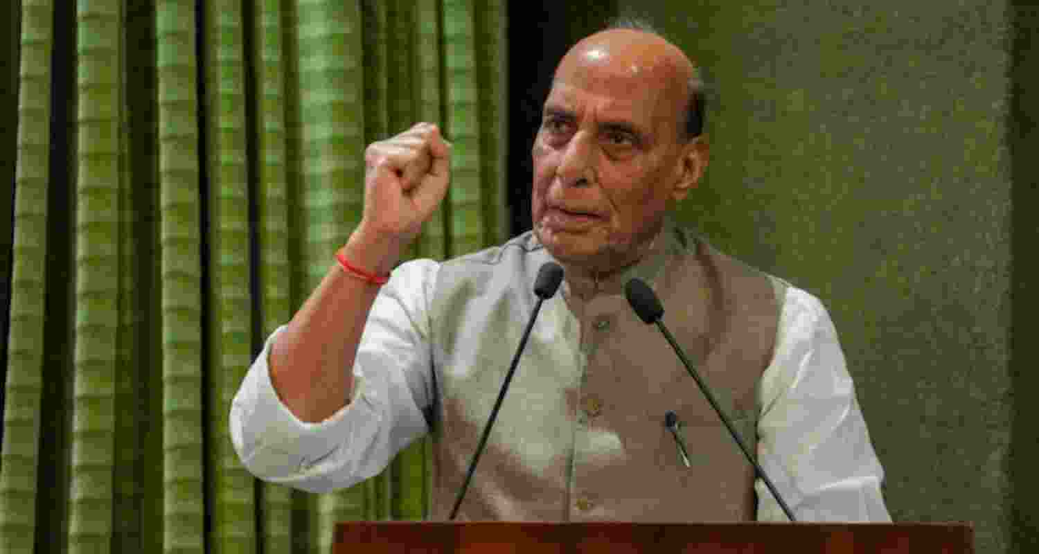 Defence Minister Rajnath Singh - file image.