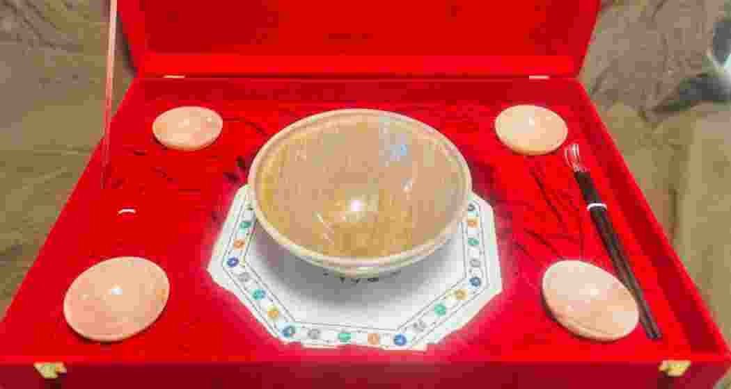 The handcrafted Moonstone Ramen Bowl.